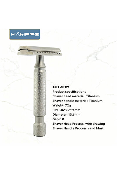 choice2 ماكينة حلاقة رجالية من سبائك التيتانيوم Ti03-A03W KAMPFE CNC مصنوعة ب...