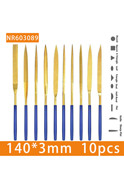 choice2 3x140mm 10pcs Needle Files Set 10PCS, 3x140mm, for Jewelers, Diamond ...