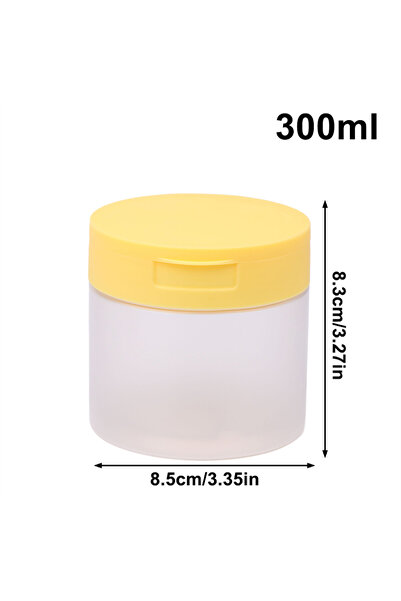 Choice3 300ml 200-350ml Makeup Remover Pad Jar With Tweezers Round Clear Cont...