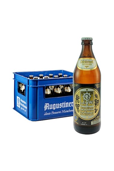 Augustiner Set de bere germană, bere EDELSTOFF BRAEU München, blondă, 5.6% al...
