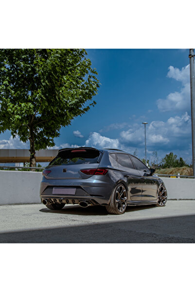 TMZ Garage Seat Leon FR 2017-2019 Arka Difüzör | Piano Black Sportif Arka Dif...