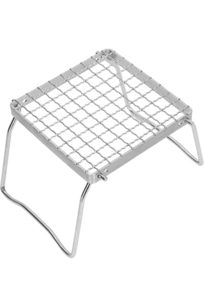 EasyLife Portable Folding Stainless Steel BBQ Grill Rack Adjustable Camping S...