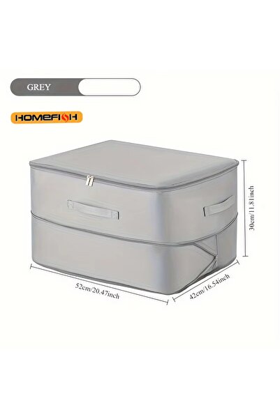Choice1 GRAY Heavy-Duty Self-Compressing Storage Bag Portable Organizer for C...