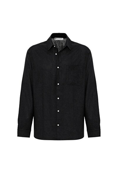 S13 Store Oversized Long Sleeve Shirt with Pocket Detail