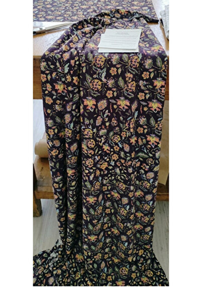 ŞALSERA % 100 Viskon Çiçekli Kumaş, Tasarımcılar İçin ( 150 cm 150 Gram )