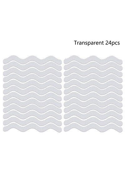 choice2 Transparent 24pcs/Package Bathtub Floor Safety Anti-Slip Strips Trans...