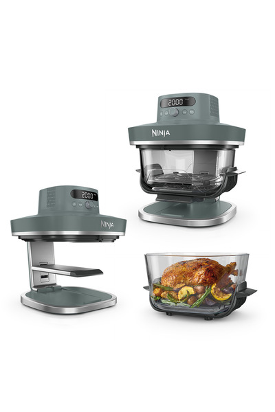 NINJA Airfryer CRISPi PRO XL, 7 in 1 AS101EUGY, 2050W, 5.7L/2.3L, glass conta...
