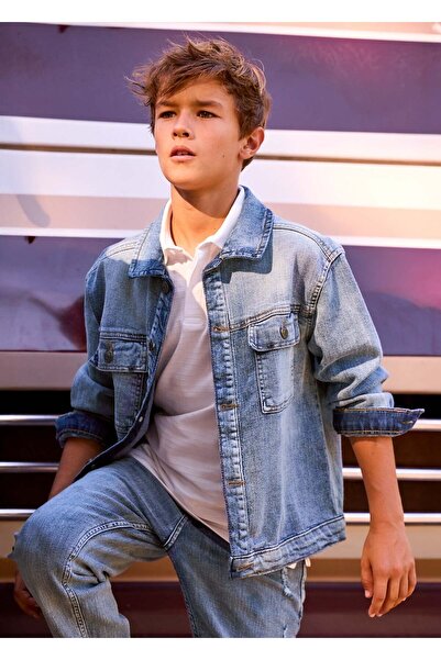 MAYORAL Boy's Denim Jacket Blue