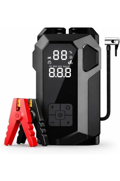 Hello Watch 4 in 1 Akıllı Oto Akü Takviye Cihazı, 16000mAh, 12V Dizel/Benzinl...