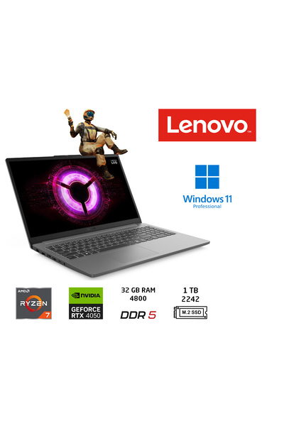 LENOVO LOQ AMD Ryzen 7 7735HS 32GB RAM 1TB SSD RTX4050 W11 PRO 15.6 IPS 144HZ...