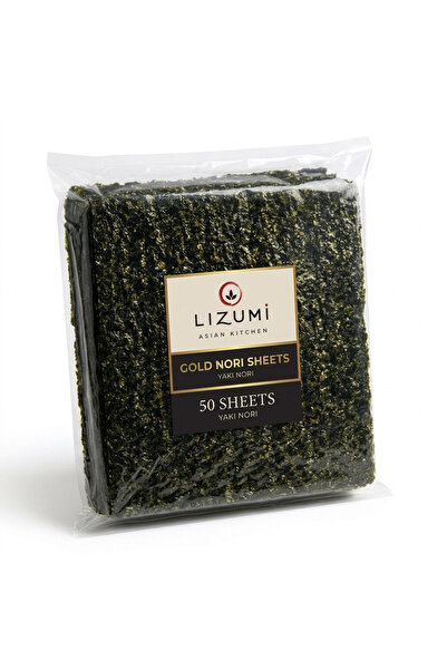 LİZUMİ Nori Gold 50 Yaprak Sushi Yosunu | Güney Kore Premium Sushi Seaweed + ...