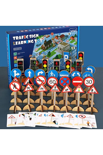 VİVİ TOYS Joc educativ ÎNVĂȚĂ SEMNELE DE TRAFIC