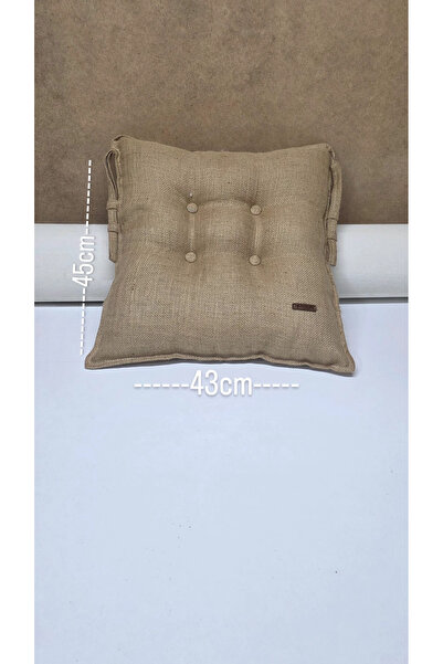 Zümrüdüanka Handmade Package Contents: 4 Pieces of Chair Cushions Made of Jut...