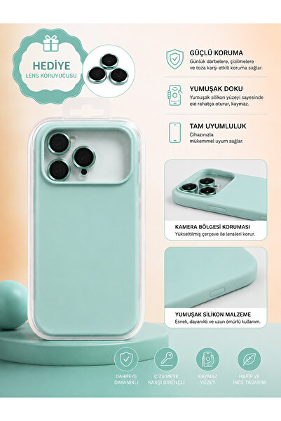 HYPERSOFT Iphone 17 Pro (6.3 inç) Uyumlu İçi Kadife Dışı Leke Tutmaz Lansman ...