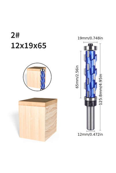 Choice1 12mmx65mm Carbide Milling Cutter 12mm 1/2" Shank Flush Carbide End Mi...