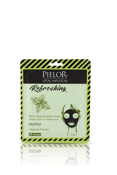 Pielor قناع الوجه المنعش بالفحم الأسود من فيتال إنفيوجن 25 مل