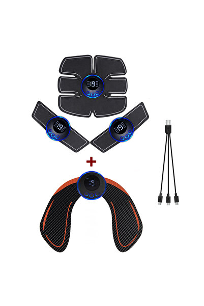 Choice4 6pack-3in1andHip USB Rechargable EMS Muscle Stimulator Electric Massa...
