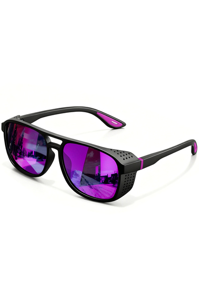 Choice5 C6 Purple New Punk Polarized Sports Sunglasses Windproof UV400 Lightw...