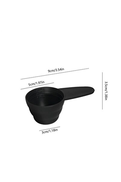 choice2 Black Coffee Measuring Spoon Plastic Measuring Spoons Short Handle Ta...