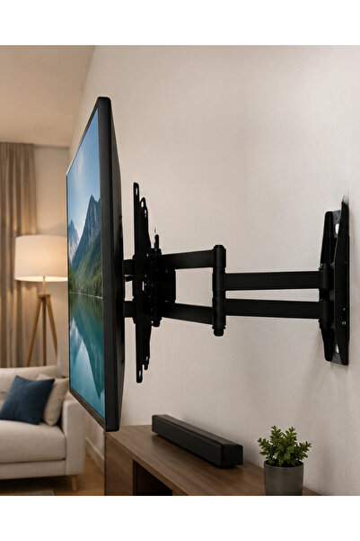 Epilons 27 55 İnç Hareketli Tv Askı Aparatı Duvara Monte Tv Taşıyıcı