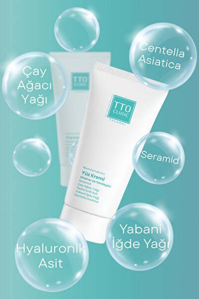 TTO Yüz Kremi Nemlendirici 50 ml Clinic Bariyer Destekleyici Günlük Bakım