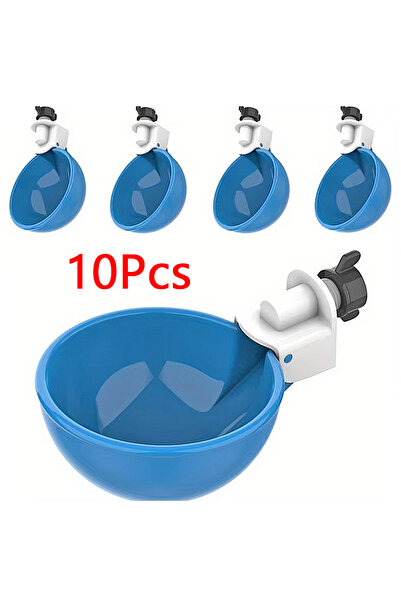 Choice1 10 قطع أزرق، 5/10 قطع وعاء شرب أوتوماتيكي، كوب ماء معلق للدجاج، حلمة ...
