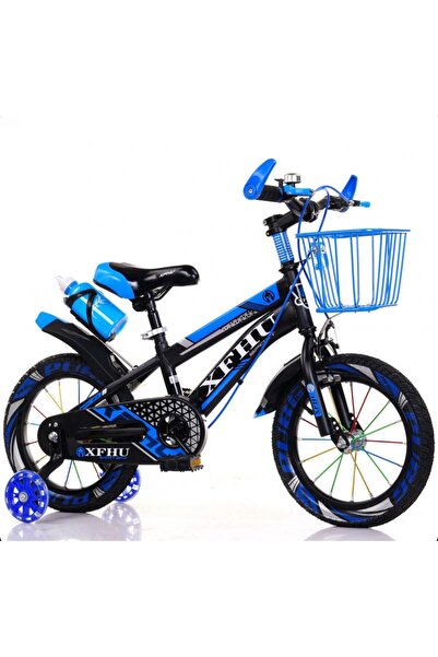 OEM Bicicleta copii 10-14 ani cu roti ajutatoare si bidon pentru apa in supor...