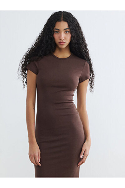 LC Waikiki Rmz Gi̇yi̇m Farkiyla Zero Roba Collar Bodycon Dress