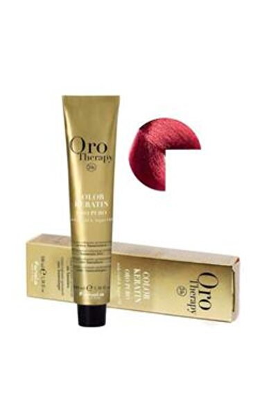 Fanola Vopsea Demi-permanenta Oro Therapy Color Keratin 6.6 Blond Inchis Rosc...