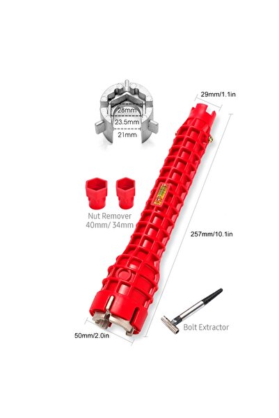 Choice 8in1 Faucet and Sink Wrench 8 in 1 Multifunctional Wrench Tool with Nu...