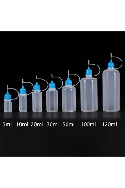 Choice3 20ml 1pc 20-120ml Refillable Dropper Bottles, PE Plastic with Precisi...