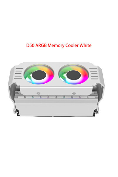 Choice1 مشتت حراري أبيض بتصميم عين الشيطان D50 مع مروحتين ARGB لتبريد ذاكرة D...
