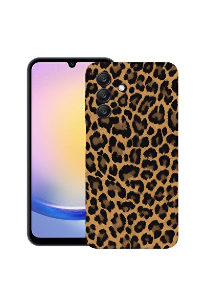 bestcase Ултра тънък TPU калъф, съвместим със Samsung Galaxy A37 5G, с леопар...