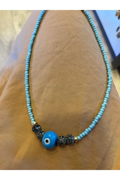 gozdeasutayaccessory قلادة زرقاء