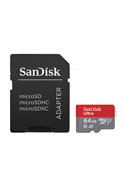 SanDisk Card de memorie Micro SD cu adaptor Western Digital SDSQUAB-064G-GN6I...