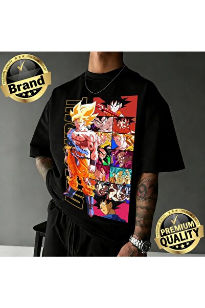 Choice24 S CMTLZ3213 2026 New Arrival Dragon Ball Oversized Retro Anime T-shi...