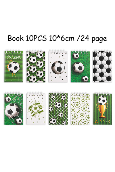 Choice 10pcs 10Pcs Soccer Spiral Pocket Notebooks Mini Notepad for Kids Sport...