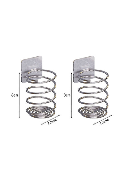 Choice1 2 pcs Stainless Steel Spiral Toothbrush & Makeup Brush Holder Wall Mo...