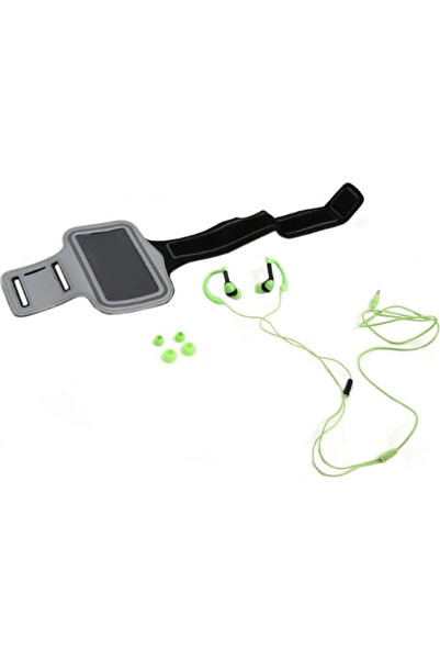 Platinet IN-EAR EARPHONES HEADPHONES + MIC SPORT + ARMBAND PM1070 GREEN [4292...
