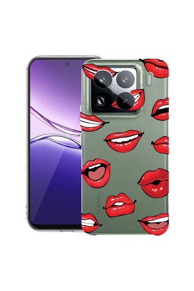 bestcase ¬Æ Husa Clear Slim Silicon Compatibila cu Xiaomi 15 Pro, Lips - Kiss...