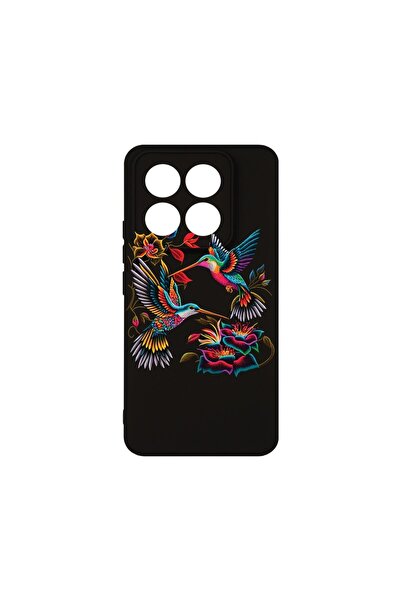 bestcase Калъф за Xiaomi 14T Pro, BestCase® Тънък силиконов 0.8ММ, Колибри, З...