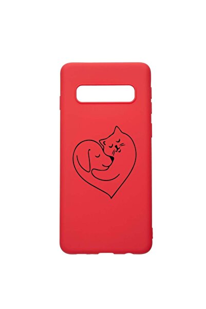bestcase Husa Silicon Compatibila Cu Samsung Galaxy S10 Plus, Dog And Cat Lov...