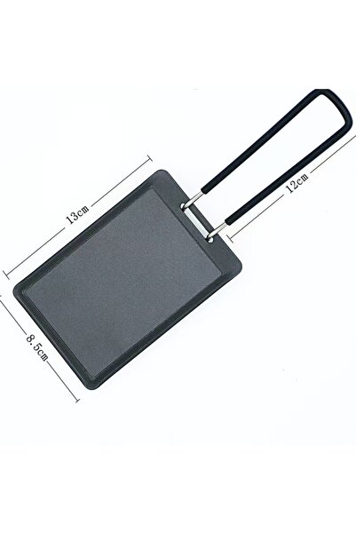 Choice Black Small Camping Frying Pan Mini Portable Grill Pan, Outdoor BBQ Ba...