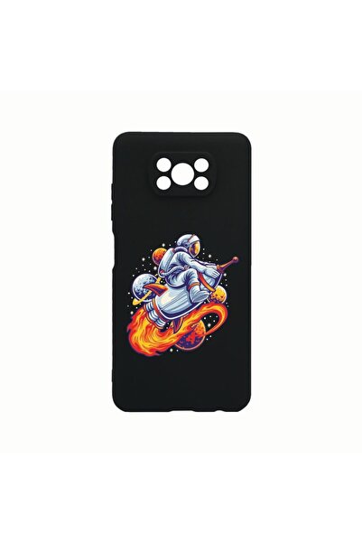 bestcase Husa Silicon, Compatibila cu Xiaomi Poco X3 Pro, Astronaut, Rezisten...