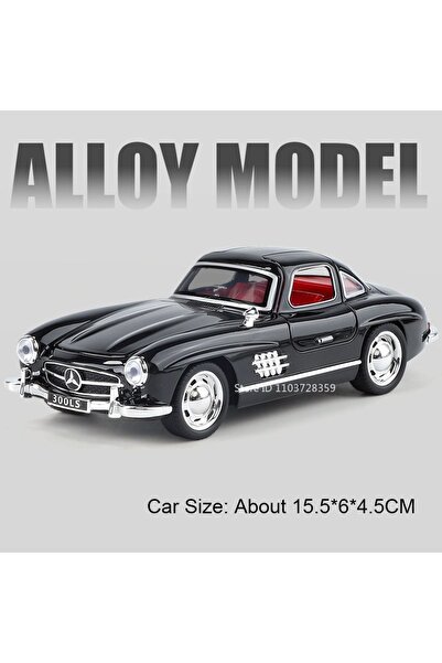 Choice5 300SL Black 1:32 Scale 300SL Vintage Car Model Toys Alloy Diecast E30...