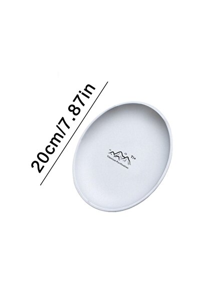 Choice 20cm Titanium Camping Plate Lightweight Camping Plate For Barbecue Hom...