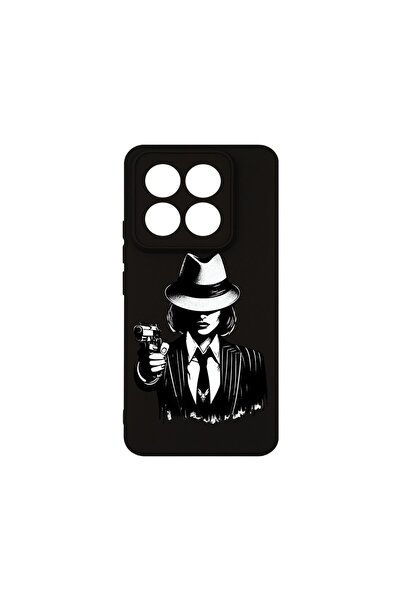bestcase Husa pentru Xiaomi 14T, BestCase¬Æ Slim SIlicon 0.8MM, Gangster Woma...