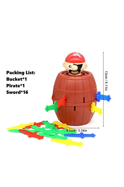 Choice1 Other 1PCS Fun Pirate Barrel Toy Sword Jump Pirate Game Board Childre...