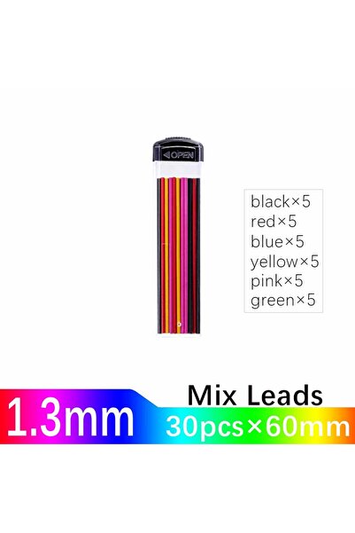 choice2 1box mix 30Pcs/1Box New 1.3MM Automatic Pencil Lead Refill, 6Color Re...