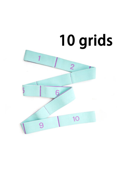 Choice5 10 grids-Blue Multi Stage Yoga Stretch Band Latin Dance Stretch Band ...